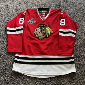 Reebok Chicago Blackhawks Patrick Kane Jersey 2013 Stanley Cup Men’s 52 / US L